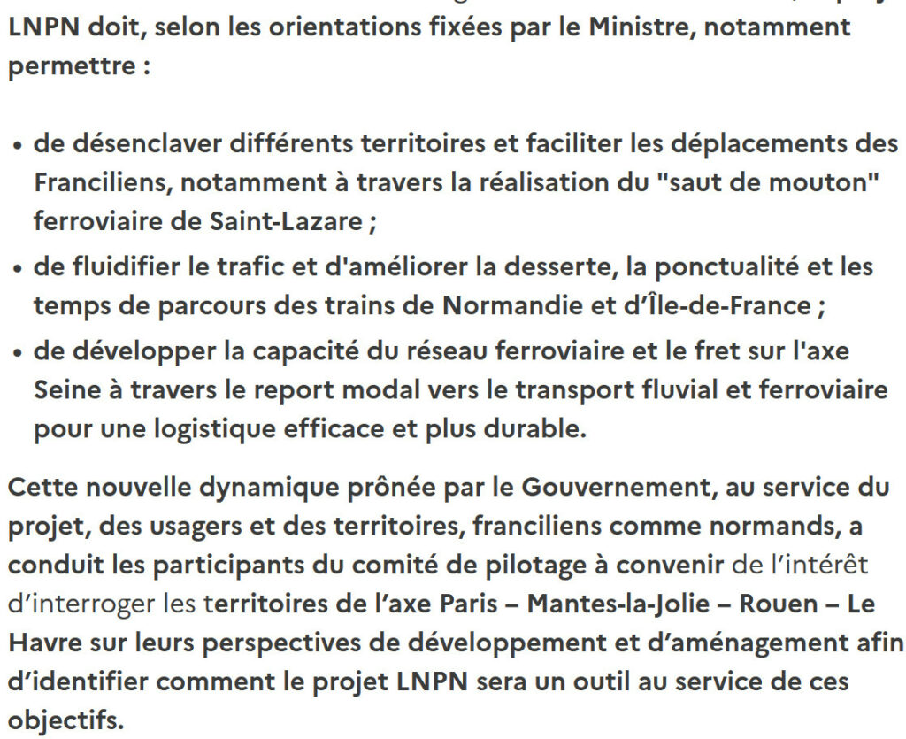 extrait du communiqué officiel