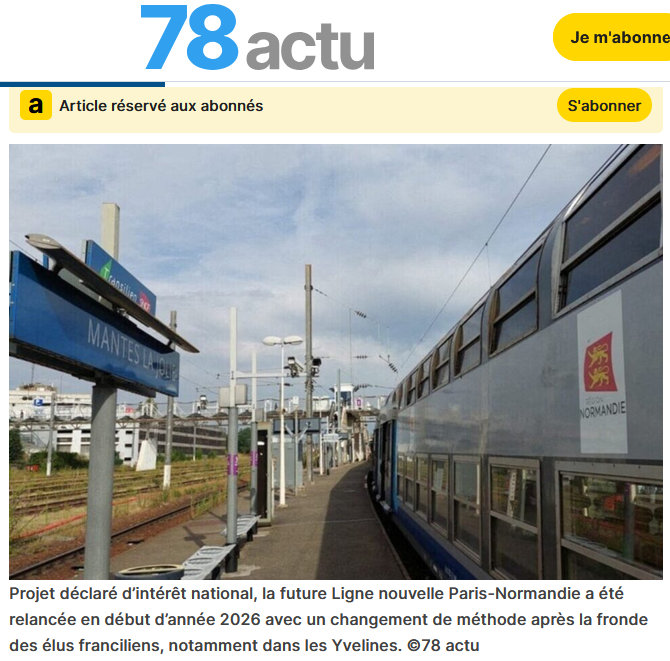capture d'écran du début de l'article sur 78Actu